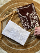 Light weight Rayon Summer short top - Chikankari official