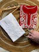 Light weight Rayon Summer short top - Chikankari official