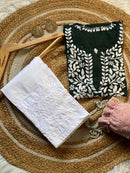 Light weight Rayon Summer short top - Chikankari official