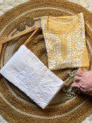 Light weight Rayon Summer short top - Chikankari official