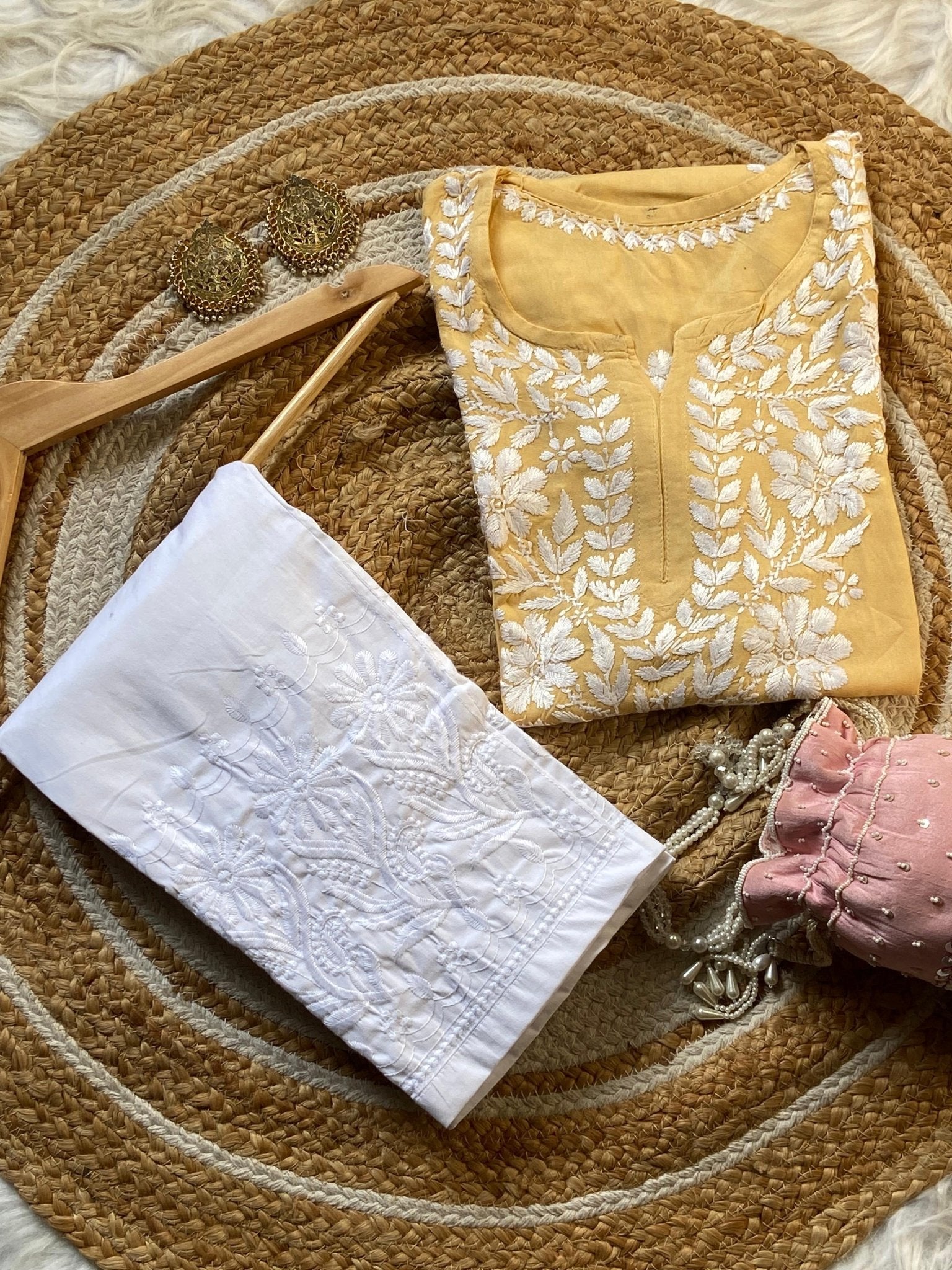 Light weight Rayon Summer short top - Chikankari official