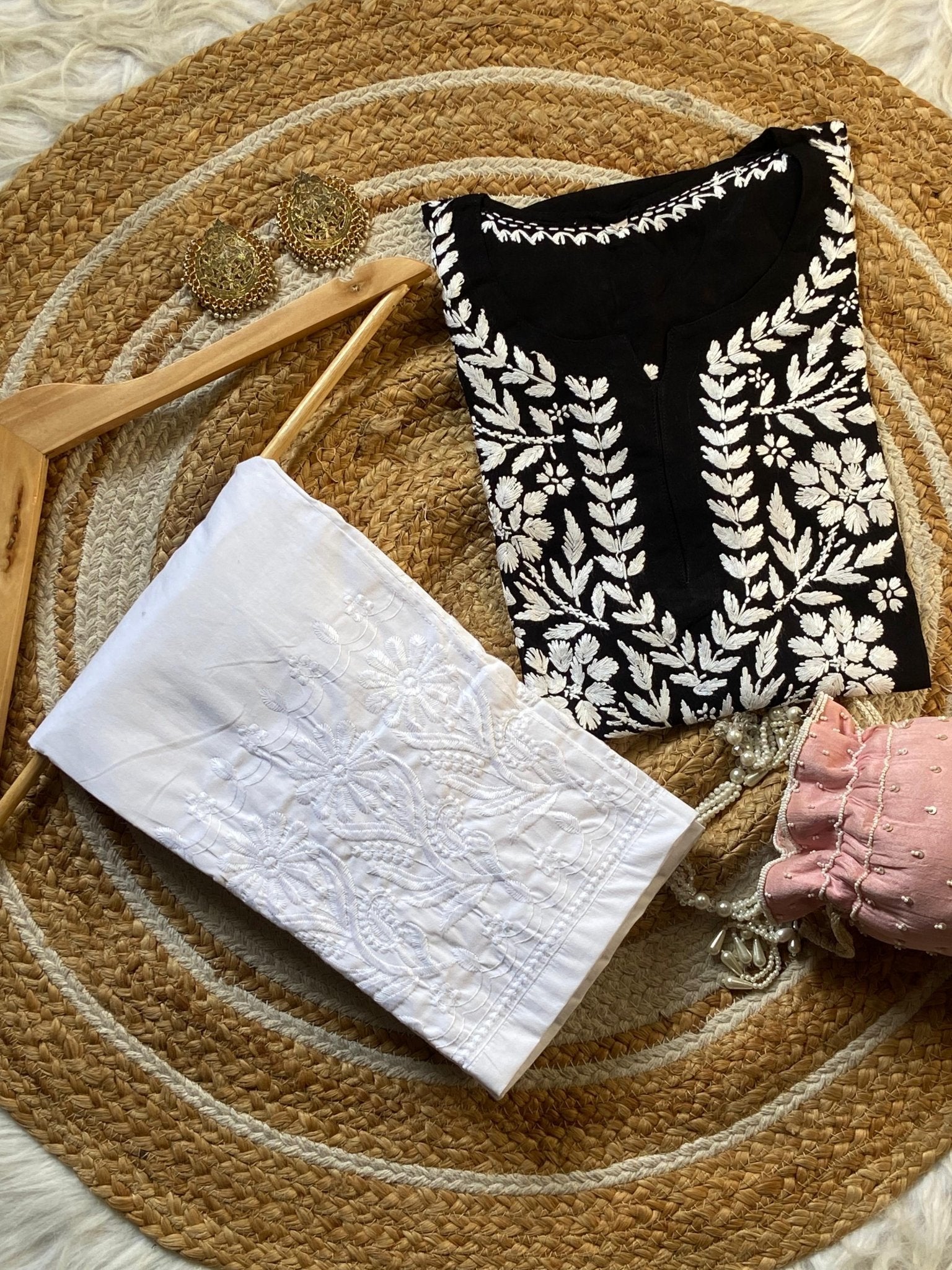 Light weight Rayon Summer short top - Chikankari official