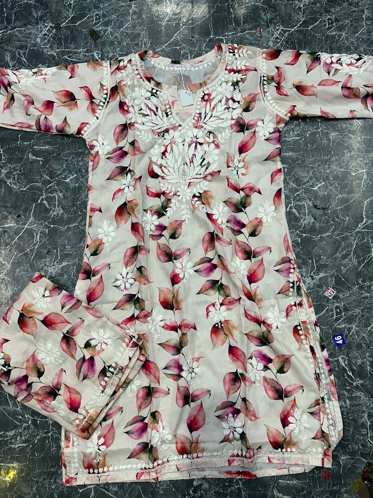 Limited Rayon co ord set - Chikankari official