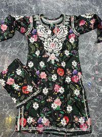 Limited Rayon co ord set - Chikankari official