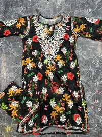 Limited Rayon co ord set - Chikankari official