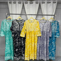 Long Adjustable Dori Gown - Chikankari official