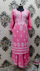 Long Chikankari Kurtis combo - Plus size - Chikankari official