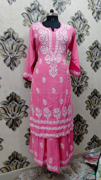 Long Chikankari Kurtis combo - Plus size - Chikankari official