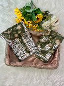 Long Mul printed Flowers set - Chikankari official