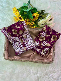 Long Mul printed Flowers set - Chikankari official