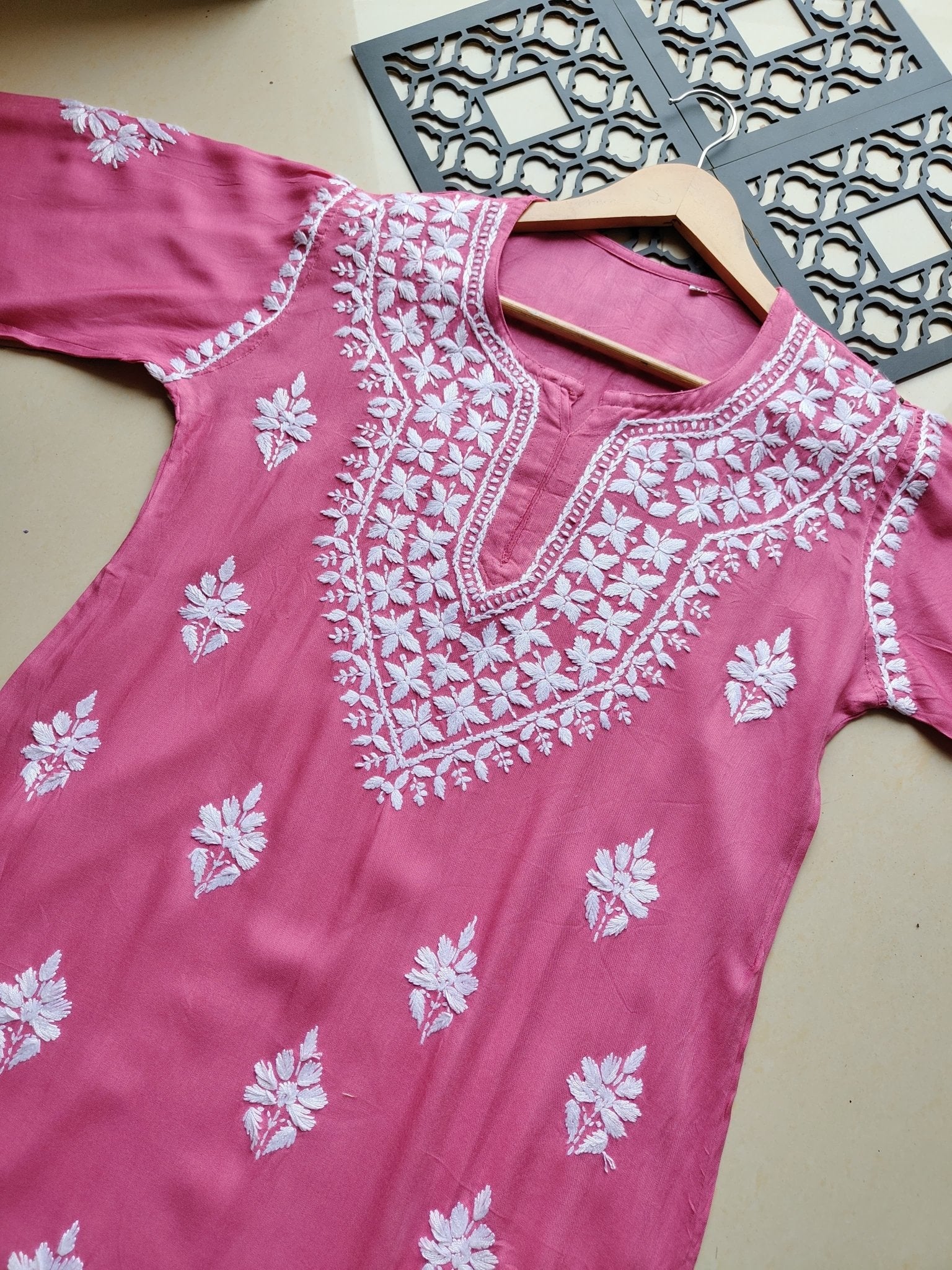 Long soft Regular Chikankari Kurtis - Chikankari official