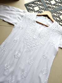 Long soft Regular Chikankari Kurtis - Chikankari official