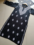 Long soft Regular Chikankari Kurtis - Chikankari official
