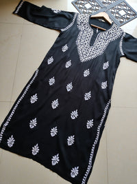 Long soft Regular Chikankari Kurtis - Chikankari official