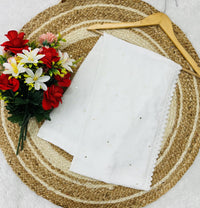 Lucknow Chikankari Tiki muqaish lace Dupatta - Chikankari official