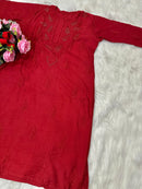 Lucknowi Chikankari Handwork Chanderi - Chikankari official