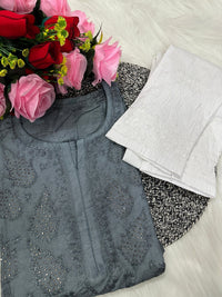 Lucknowi Chikankari Handwork Chanderi - Chikankari official