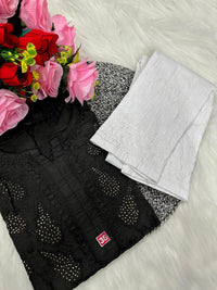 Lucknowi Chikankari Handwork Chanderi - Chikankari official