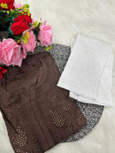 Lucknowi Chikankari Handwork Chanderi - Chikankari official