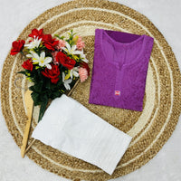 Lucknowi Chikankari Handwork Short Top - Chikankari official