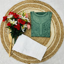 Lucknowi Chikankari Handwork Short Top - Chikankari official