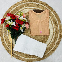 Lucknowi Chikankari Handwork Short Top - Chikankari official