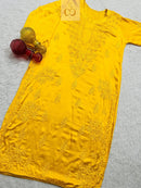 Lucknowi Chikankari Handworked Kurta - Chikankari official