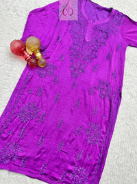 Lucknowi Chikankari Handworked Kurta - Chikankari official