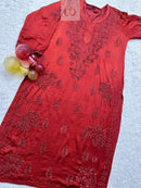 Lucknowi Chikankari Handworked Kurta - Chikankari official