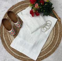 Lucknowi Ghass Patti Plazzo combo - Chikankari official