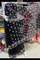 Lucknowi Heavy Georgette’ Skirt with Heavy Buta On pallu Saree - Chikankari official