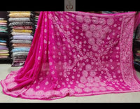 Lucknowi Heavy Georgette’ Skirt with Heavy Buta On pallu Saree - Chikankari official