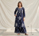Lucknowi Rayon Gharara Set - Chikankari official