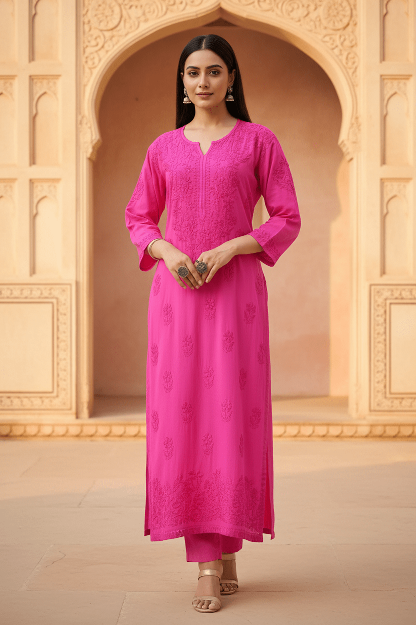 Luxe Rayon Adorned Kurti
