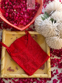 Luxe Viscose Sleveless Top - Chikankari official