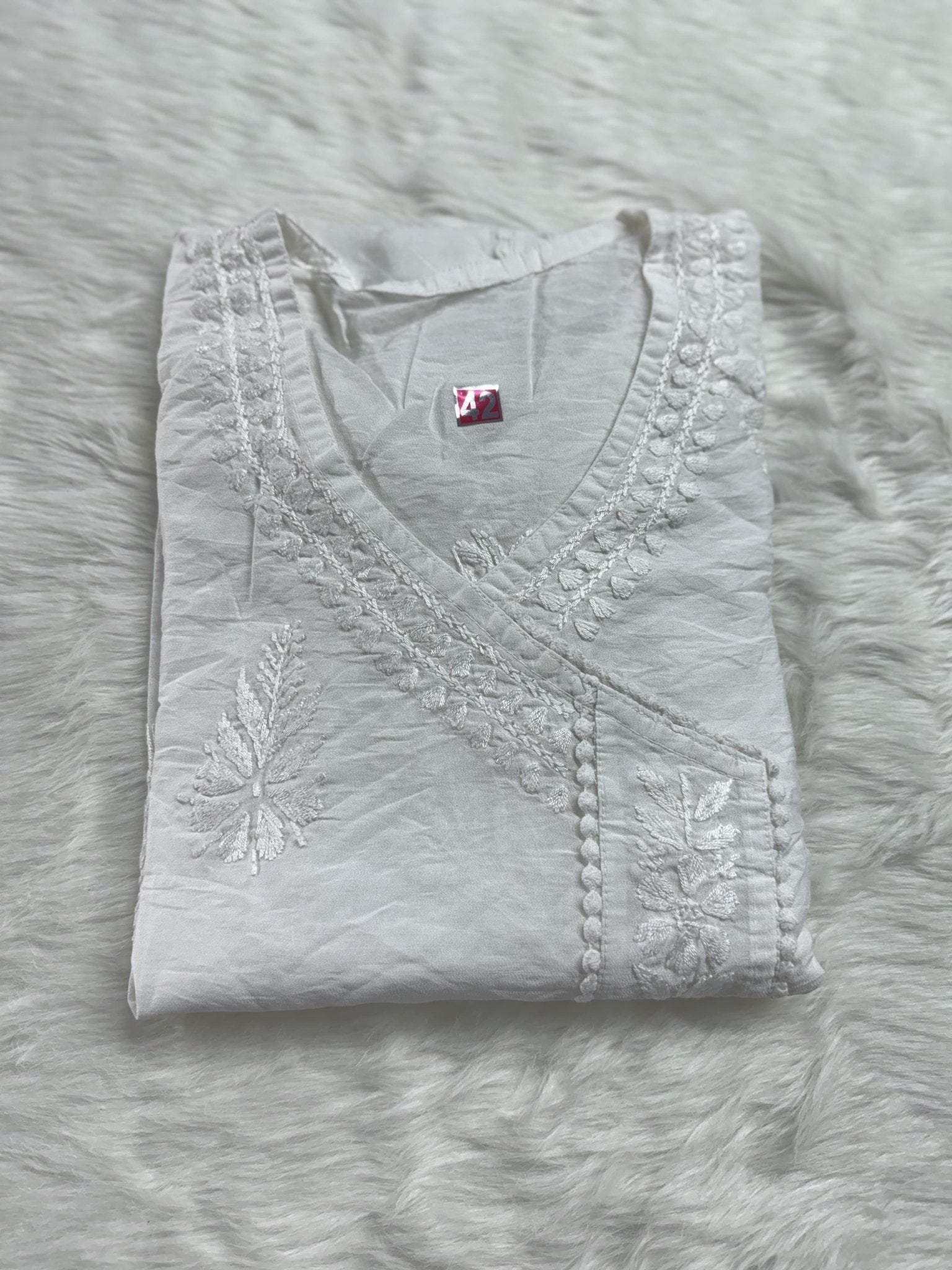 Luxurious Comfort Fancy Chikan Kurti Mayuri Special - Chikankari official