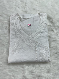 Luxurious Comfort Fancy Chikan Kurti Mayuri Special - Chikankari official