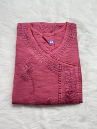 Luxurious Comfort Fancy Chikan Kurti Mayuri Special - Chikankari official