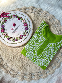 Luxurious feels Cotton Short Tops - Chikankari official