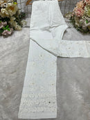 Lycra handwork pant with Muqaish - Chikankari official