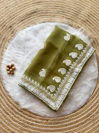 Mitali pure organza silk Saree - Chikankari official