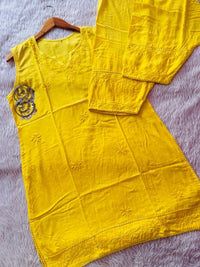 modaal cotton farshi shalwar set with dupatta - Chikankari official