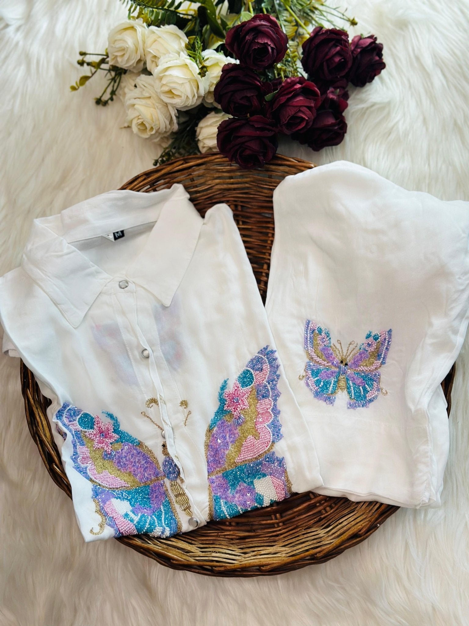 Modal Aari Zarsozi Work Co - ord set - Chikankari official