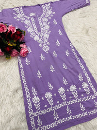 Modal Beautiful Lucknowi Kurti - Chikankari official