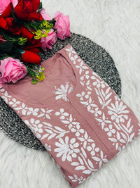 Modal Beautiful Lucknowi Kurti - Chikankari official