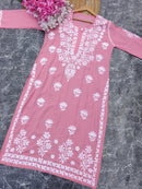 Modal Black Chikankari Kurti - Chikankari official