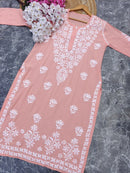 Modal Black Chikankari Kurti - Chikankari official