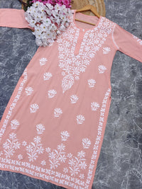 Modal Black Chikankari Kurti - Chikankari official