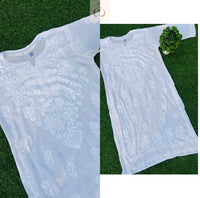 Modal Chikankari Dyeable Kurta - Chikankari official