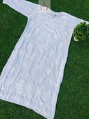 Modal Chikankari Dyeable Kurta - Chikankari official